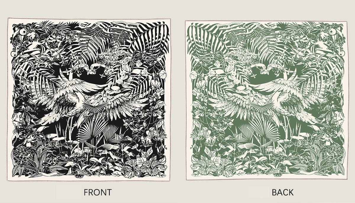 وشاح حريري فاخر 90 سنتيمتر مزدوجة الوجه طباعة عصابات هيرم توالت شالات سيدة الربيع حقيبة الرقبة اكسسوارات هدية الكريسماس عاشق