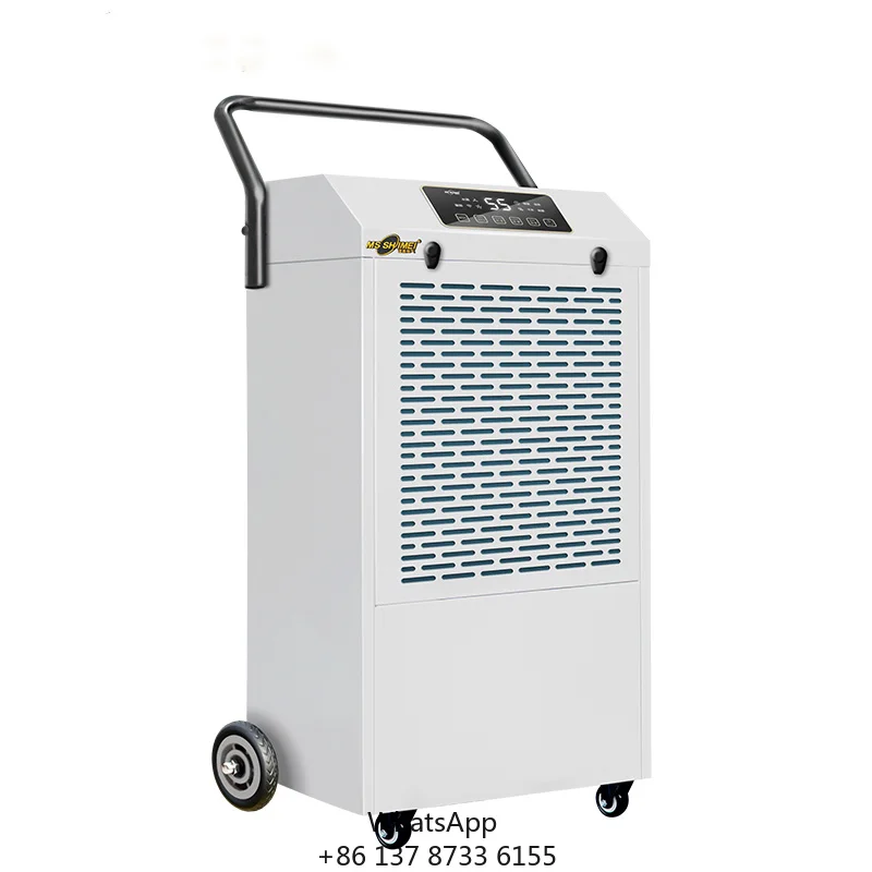 60L Commercial Dehumidifier Air Dryer Dehumidifier Portable For Basements Warehouse Workshop