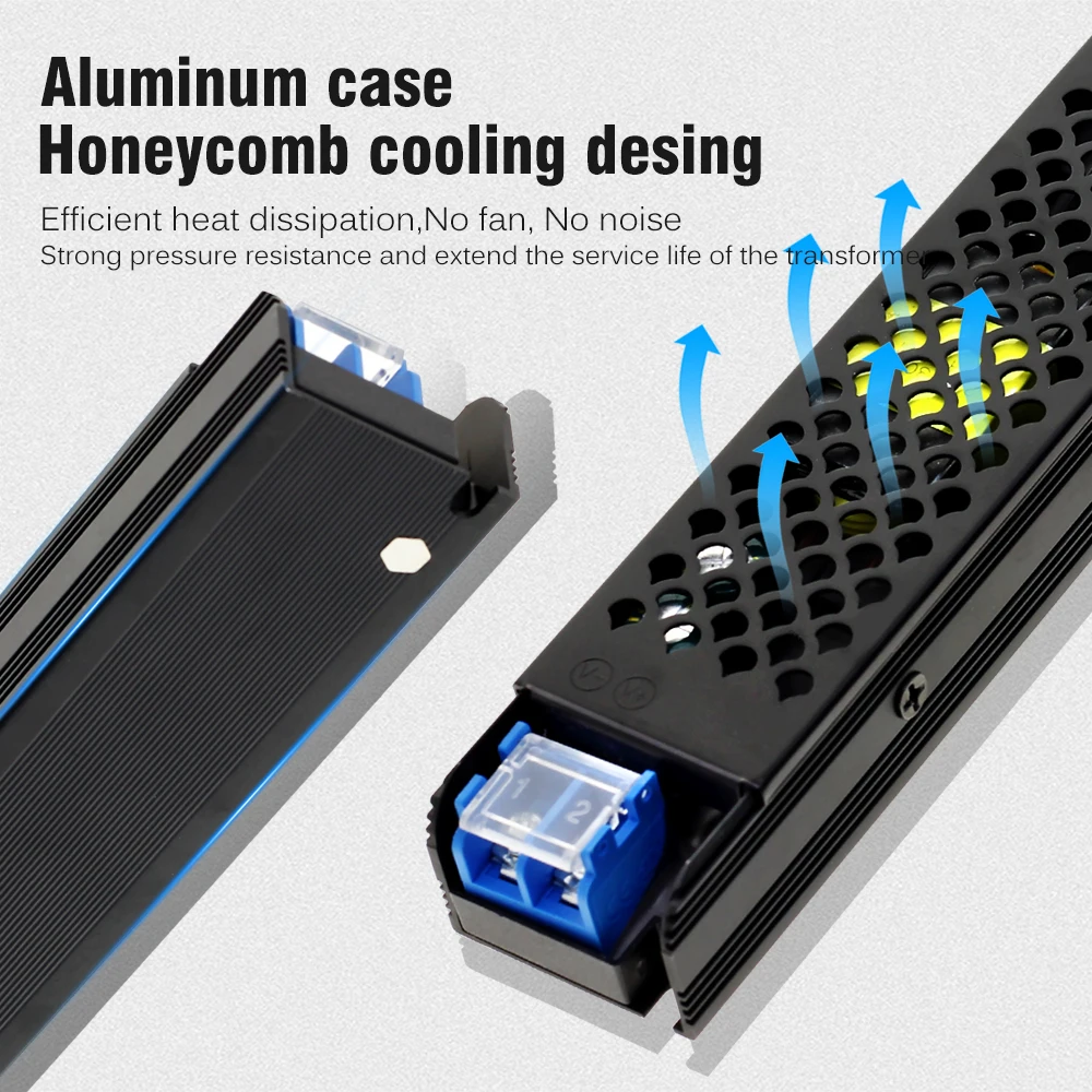 DC 12V 24V LED Power Supply 60W 100W 200W 300W 400W AC110-220V Lighting Transformers Driver For LED Strips