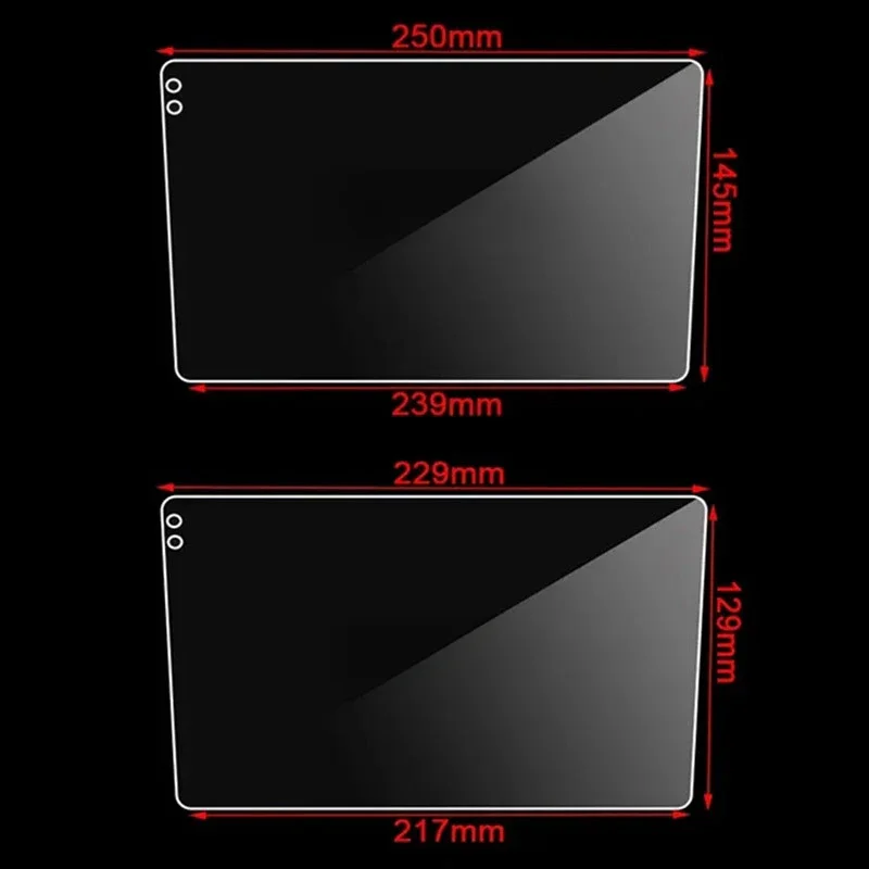 For 9 10.1 Inch Car Tempered Glass Protective Film Fit Car Radio Stereo DVD GPS Touch Full LCD Screen Car Accessories Film