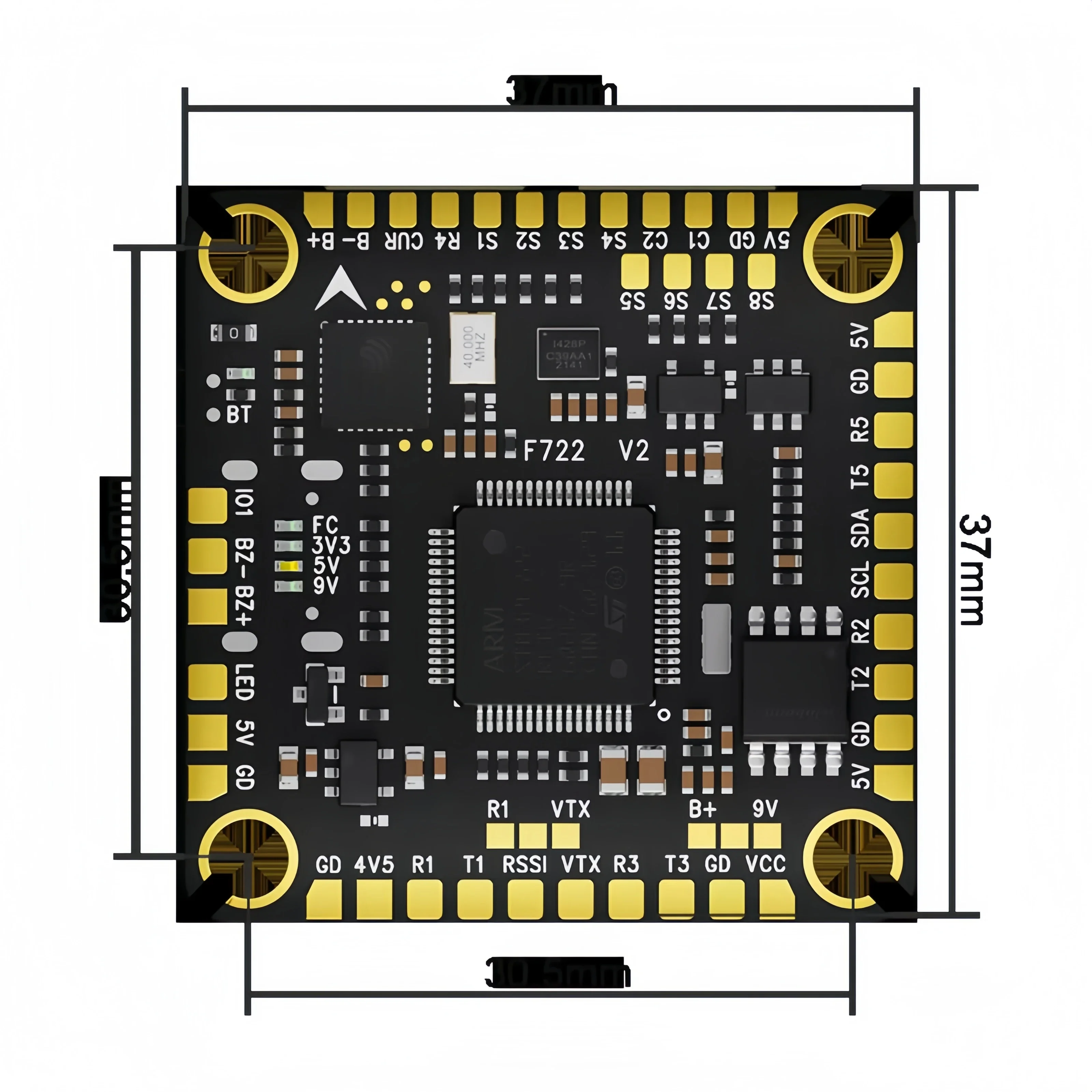 BoMaSF722/F4 F4V3 45A-100A BEC FC 4-in-1 BLS ESC 2-8S 7/10/13/15 Inch Frame RC FPV Racing Drone Accessories