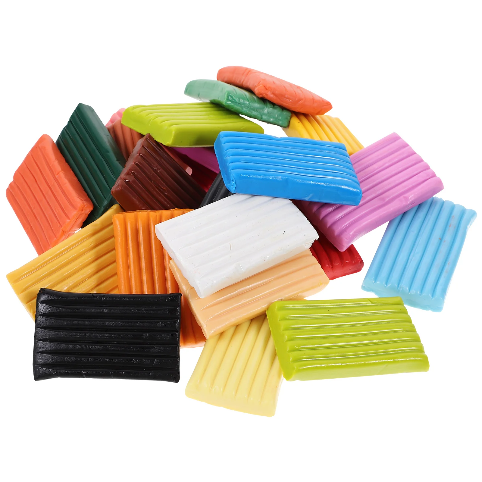 Kit de bricolage en polymère souple, 1 boîte, ensemble d'argile à modeler de couleur vive pour artisanat, Sculpture, porte-clés, breloque de téléphone, Kit d'artisanat en argile pour