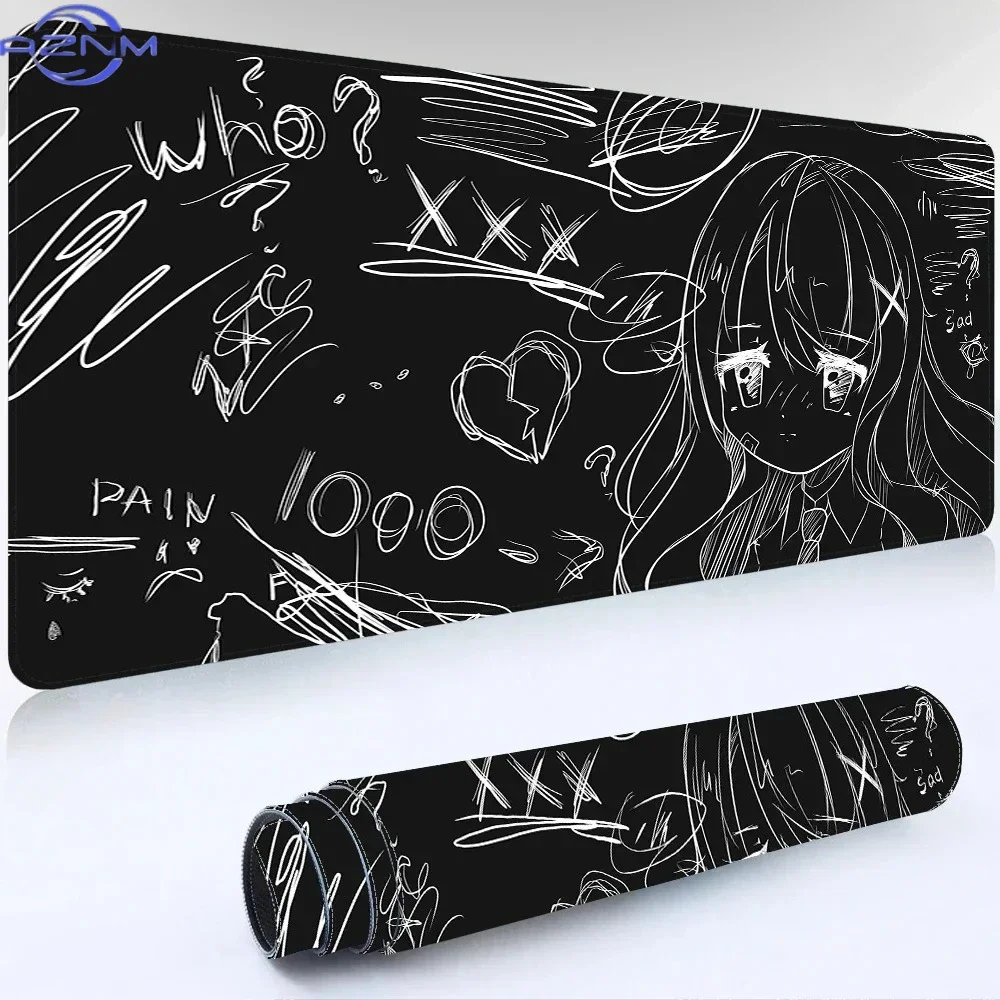 pc Mousepad Kawaii Desk Mat Anime Mouse Mat Kawaii Gaming Pad on The Table Setup Gamer Accessories Keyboard Mat Mouse Rug Carpet