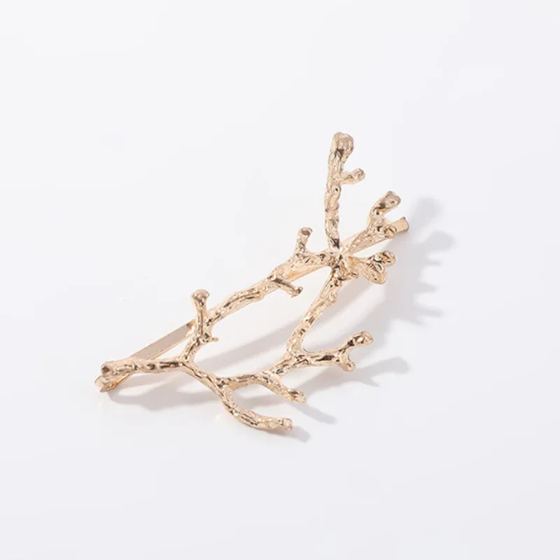 South Korea Jewelry Sianmei Alloy Side Clamping Clip Side Branches Antlers Jewelry Fashion Personality Princess Jewelry Hairpin