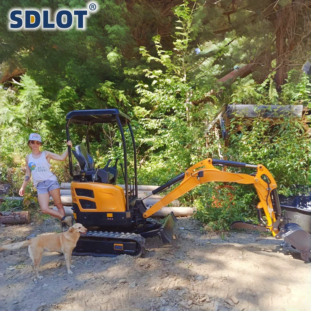 Mini Excavator Crawler Mini Excavator Machine Home Farm Small Digger 1Ton 1.5Ton 2Ton EPA Kubota Mini Excavators Customized
