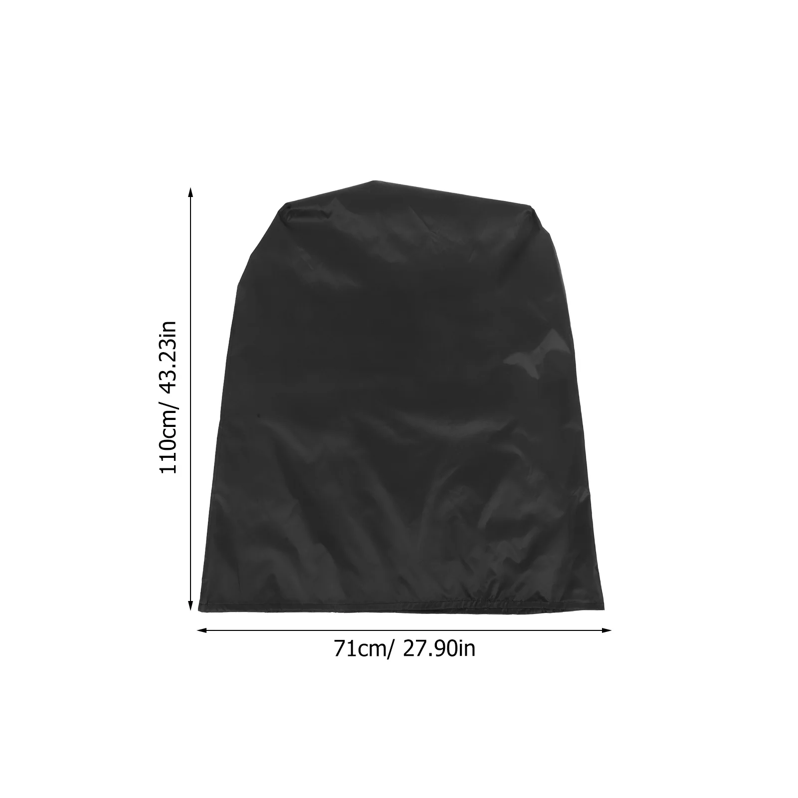 Pokrowce na składane krzesła ogrodowe, czarne, wodoodporne, pyłoszczelne, odporne na warunki atmosferyczne, ochronne pokrowce na trawnik, do ogrodu, na leżaki i na taras.