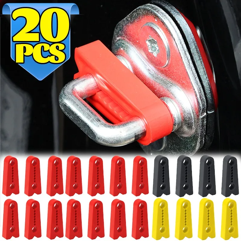 Universal Car Door Lock Shock Absorber Pad Silicone Sound Deadening Cushion Noise Reduction Buffer Stickers Anti Slam Protector