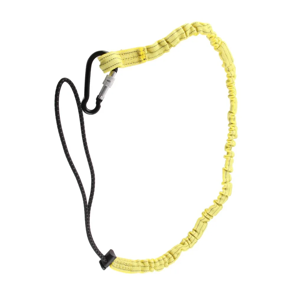 Durable Heavy Duty Tool Safety Tether Thicken Yellow Anti Falling Rope Lanyard with Buckles Climbing Rope