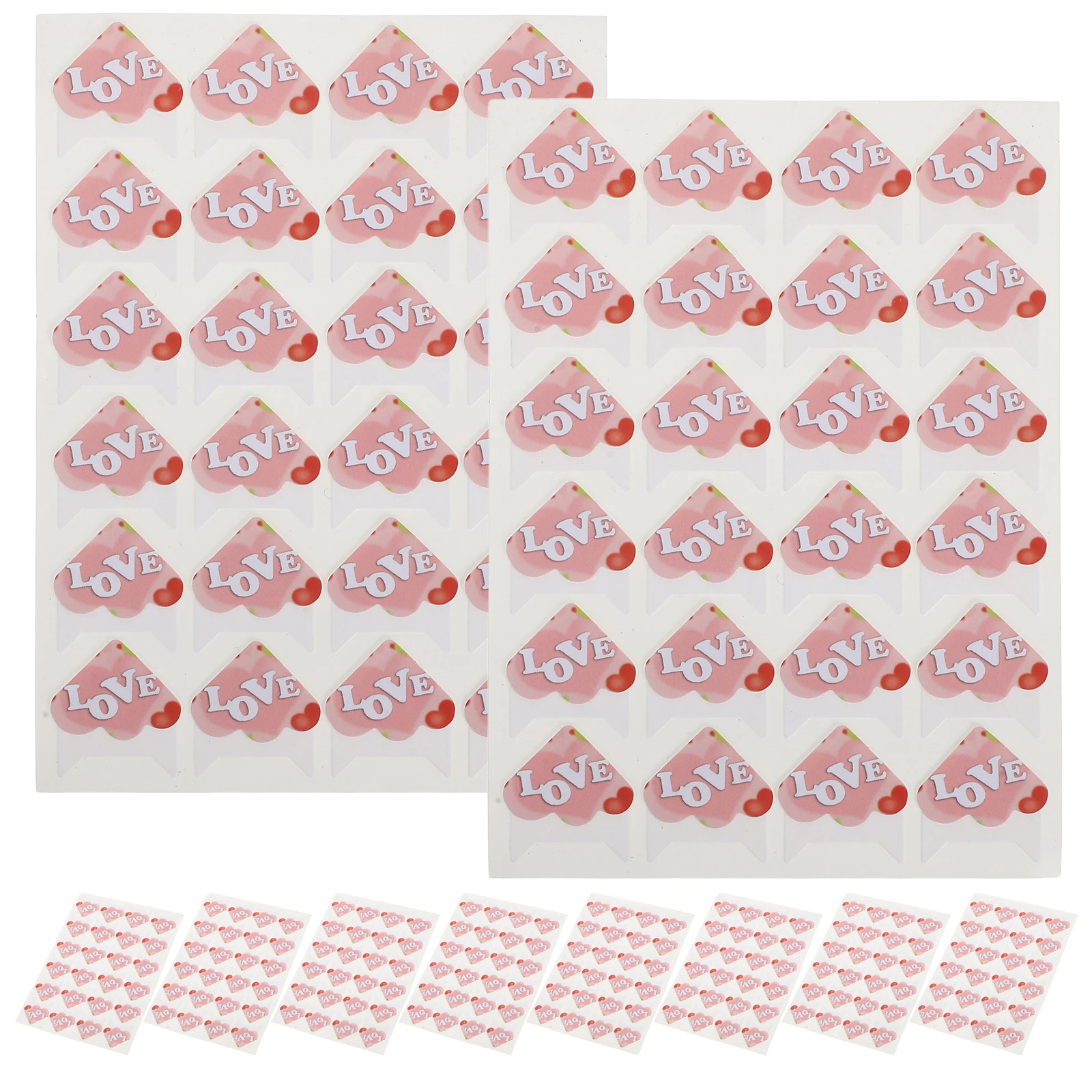 

240pcs Photo Album Corner Stickers Adhesive Heart Pattern Scrapbook Decorative Cute Notebook Corner DIY Craft Supplies