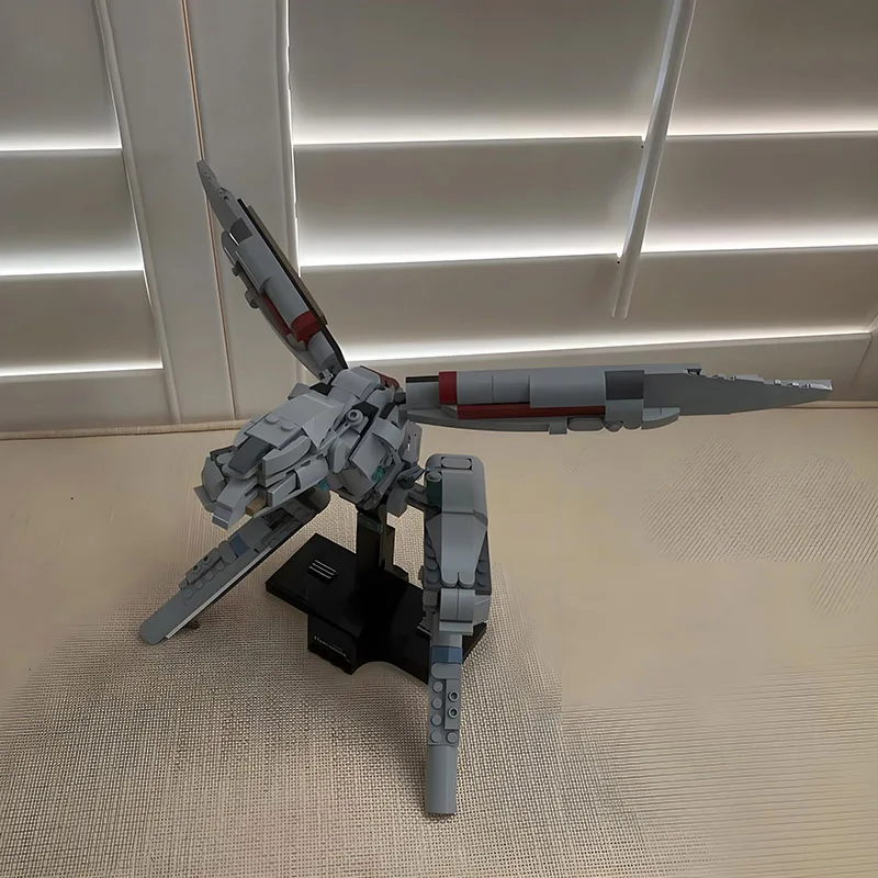 NEW 512PCS MOC Metal Gear Solid Series the Iconic Metal Gear Ray Building Blocks Set Model DIY Bricks Kit Toys Collection Gifts