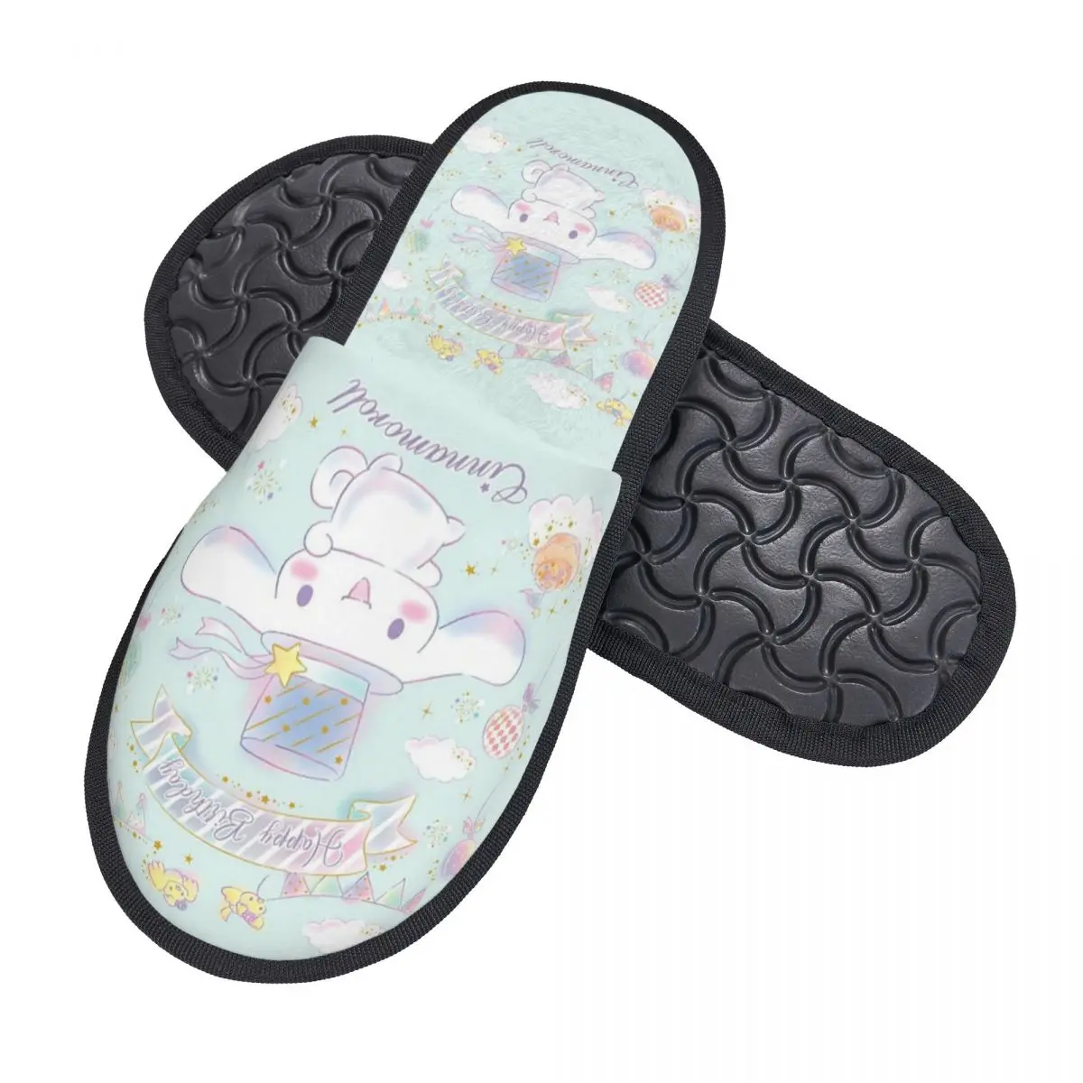 Custom New Cartoon Cinnamoroll Guest Slippers for Spa Women House Slipper