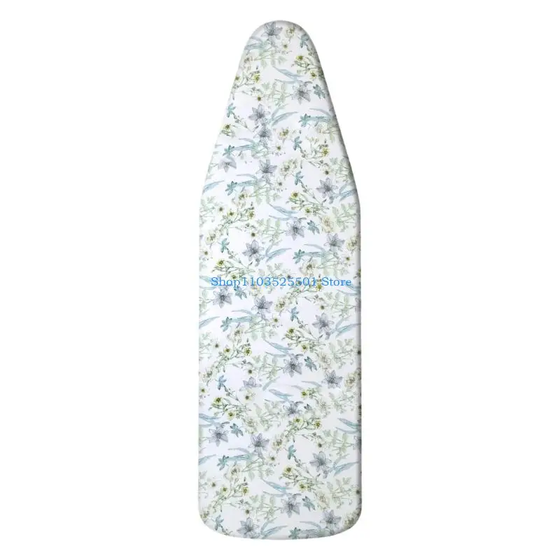 70x45cm Ironing Board Cover Fabric Floral Drawstring Board Cover With AntiSlip Base For Smoothly Ironing Experience 400D
