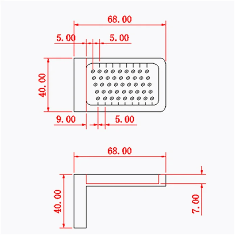 A73P T50 Woodworking Scribing Ruler Hole Ruler Aluminum Alloy T-Shaped Ruler Woodworking Scriber