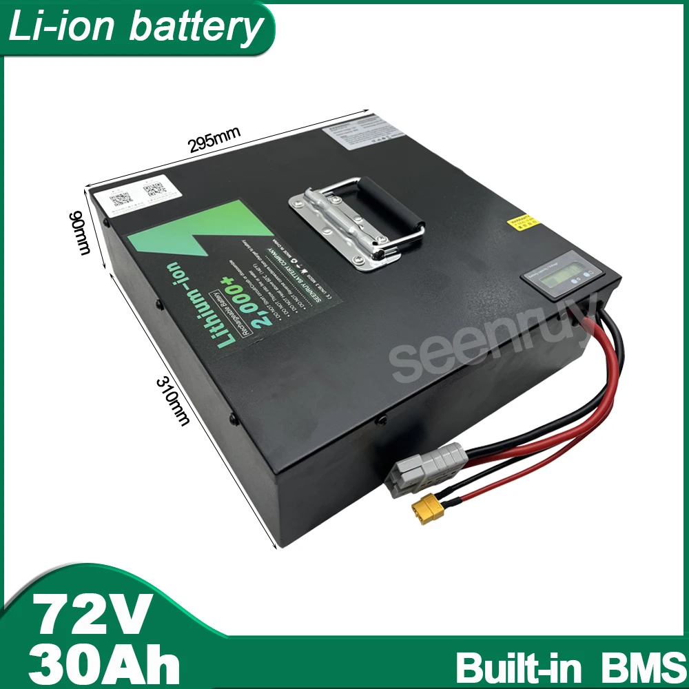 72V 30AH Li-ion With Charger 50A 80A 100A 150A Lithium Polymer Battery Perfect For Motorcycle Tricycle E-bike Electric Scooter