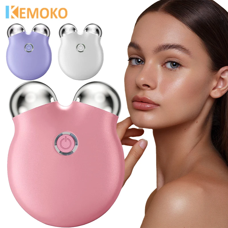

Electric Facial ems Microcurrent Lifting Roller Massager Tightening Rejuvenation V-Face Massage Mini Face Skin Beauty Care Tool