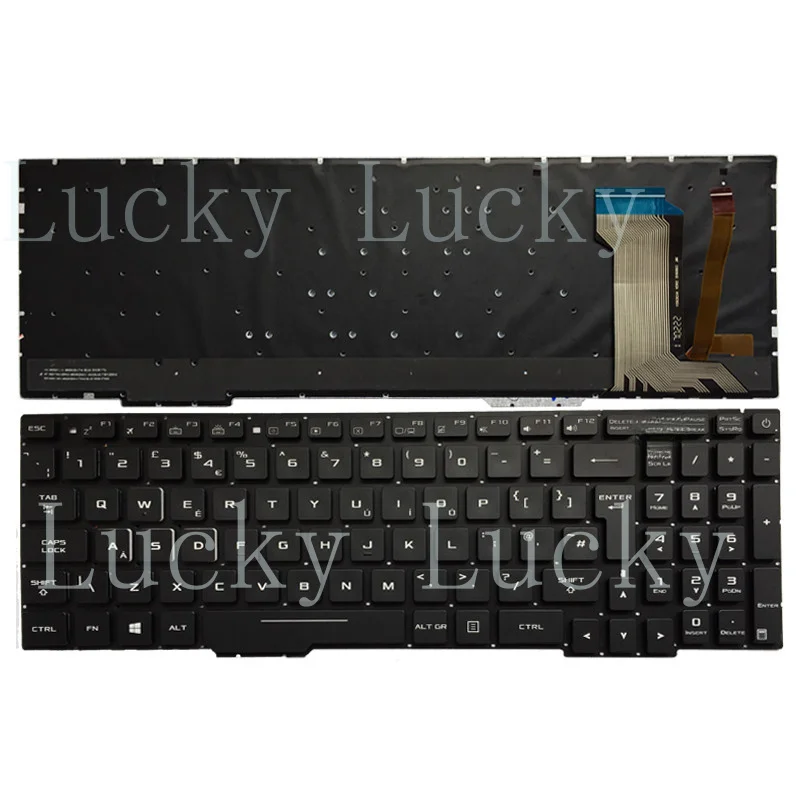 f  f  f For ASUS GL753 GL753V GL753VE GL753VD UK Laptop Keyboard with backlit