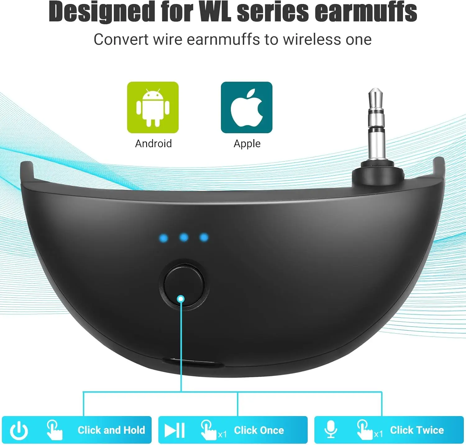 Bluetooth経由のワイヤレス戦術聴覚保護,アクティブなアンチノイズイヤーマフ,プロのノイズリダクション