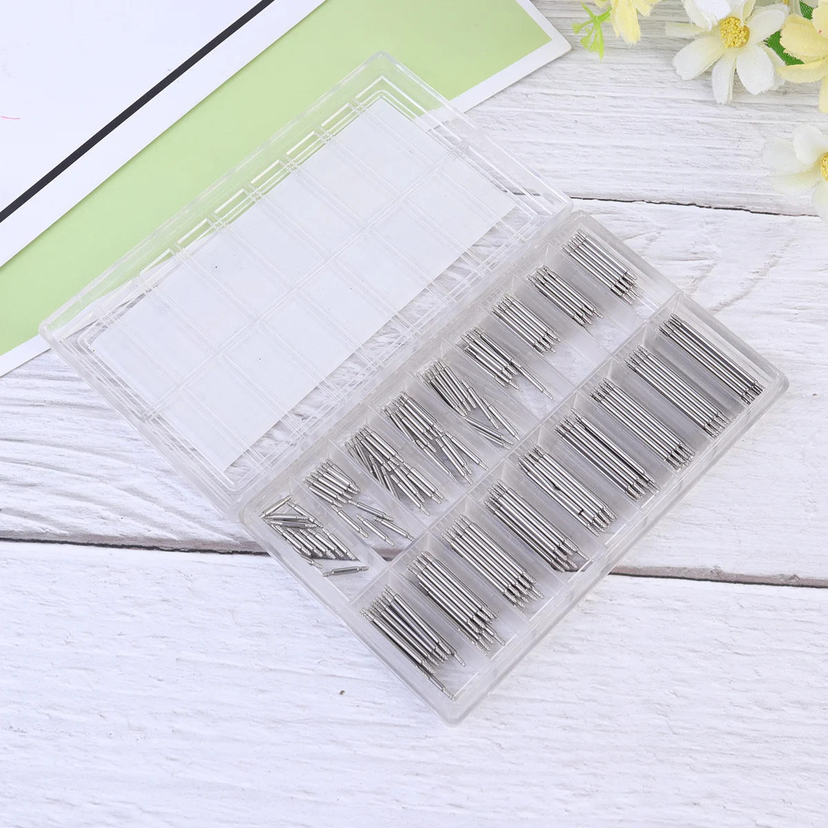 

216pcs Band Set Stainless Steel Spring Bar Adjuster Strap Replacement Repair Link Pin Remover Durable Repairing Case Included
