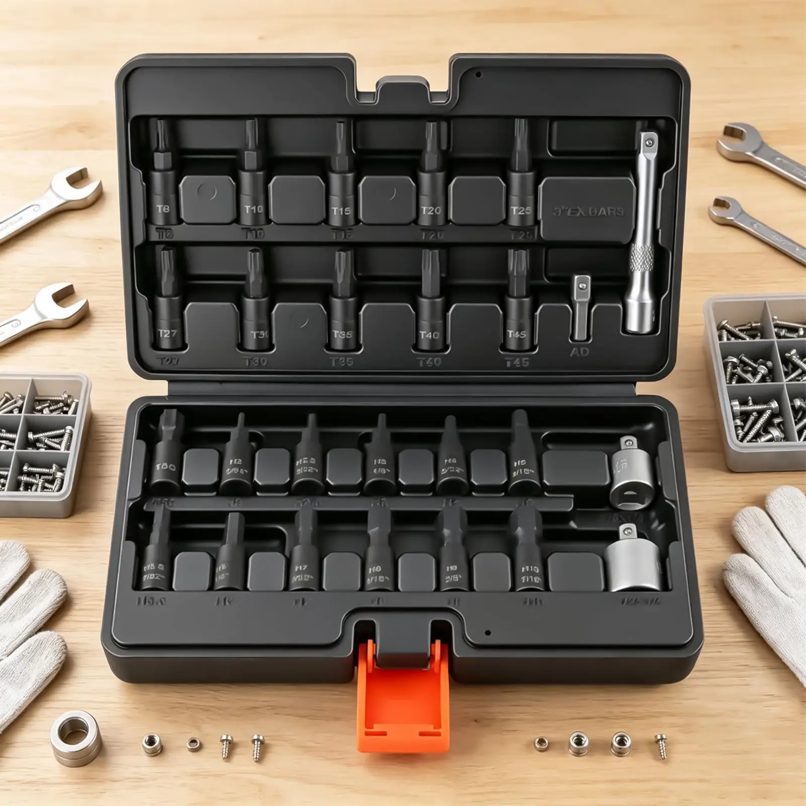 Hex Key Socket Set Metric And Imperial Hex Key Head Maintenance Tools Kit Drive Socket Maintenance Set For Home Garage Workshop