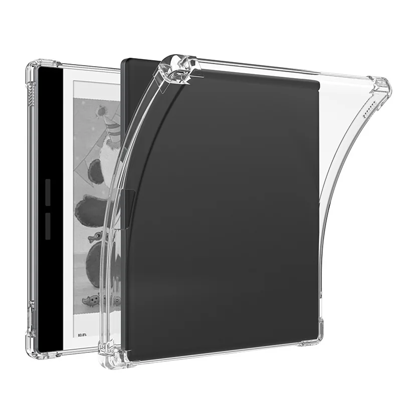 Funda Bigme B751 B751C S ペンシルホルダーケース クリア 7 インチ eBook TPU バックカバー 4 つの耐衝撃エアバッグ付き