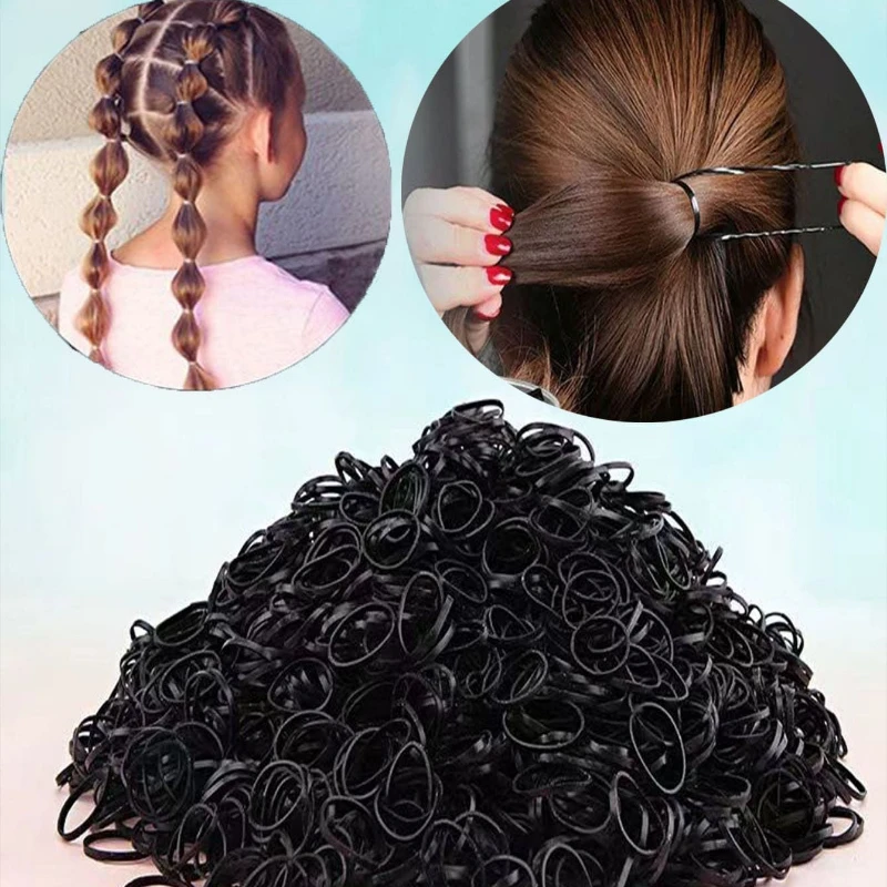 

1000pcs Rubber Bands Bracelets Girl Wrist Classic Handmade Girls Hair Accessories
