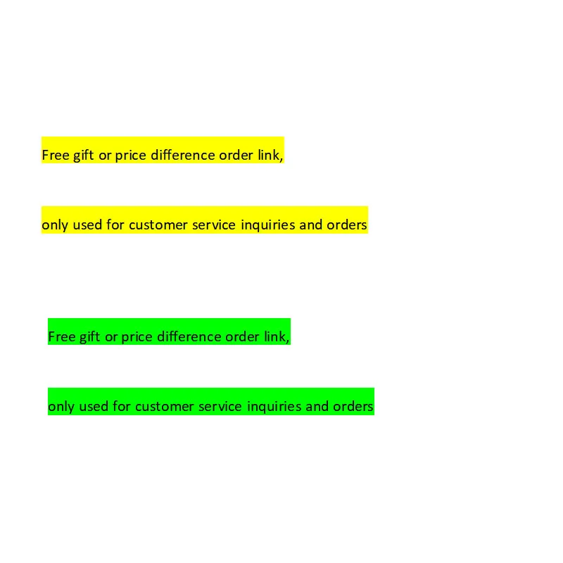 Link to resend goods, only used for customer service inquiries and orders