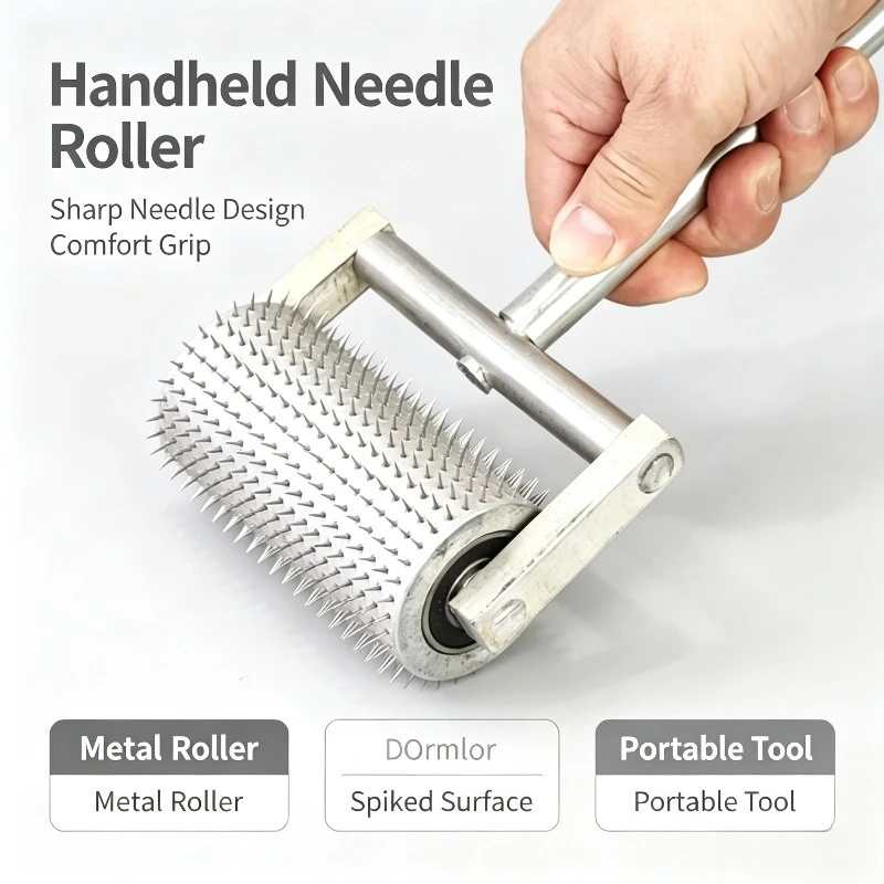 Hand Push Needle Roller, Vent Hole Punch Roller, Aluminum Foil Perforating Cage, Food Packaging Punch Tool