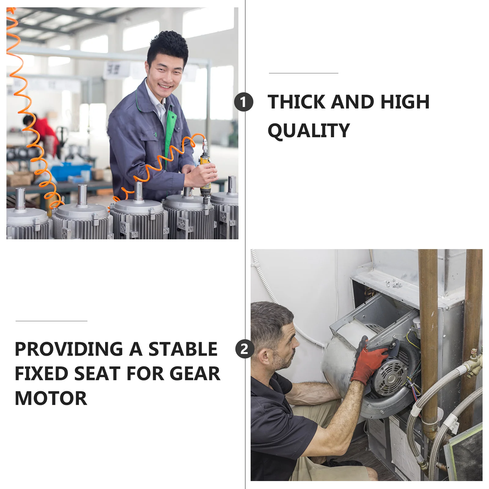 

4 set Mini Gear Motor Accessories Fixed Bracket 4 Sets Aluminum Alloy Horizontal Mounting Bracket For Small Gear Motors Motor