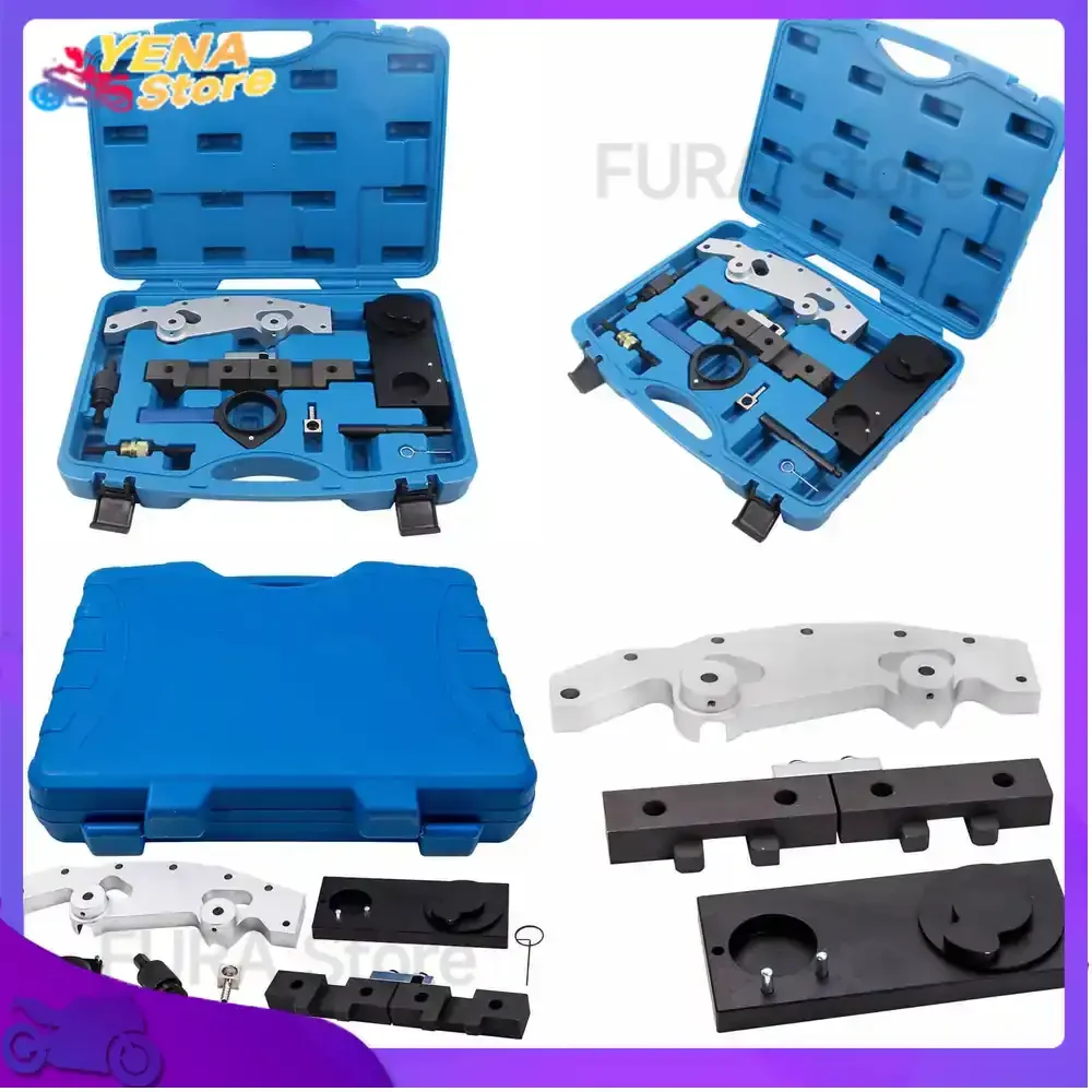 

Набор инструментов для фиксации распредвала (9 шт.) для двигателей BMW M52TU M54 VANOS, для выравнивания головки блока цилиндров