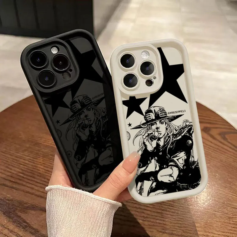 Funda Protectora Antigolpes para iPhone 17 Air 16E 15 14 Plus 13 12 Mini 11 Pro Max, Funda JoJo Parte 7 Zeppeli