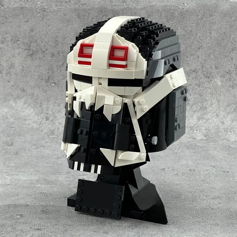 733pcs MOC Bad Batch Helmet WRECKER Star Battle Model Building Blocks Tabletop Decor, Home Decor Office Desk Decor Gift For Him