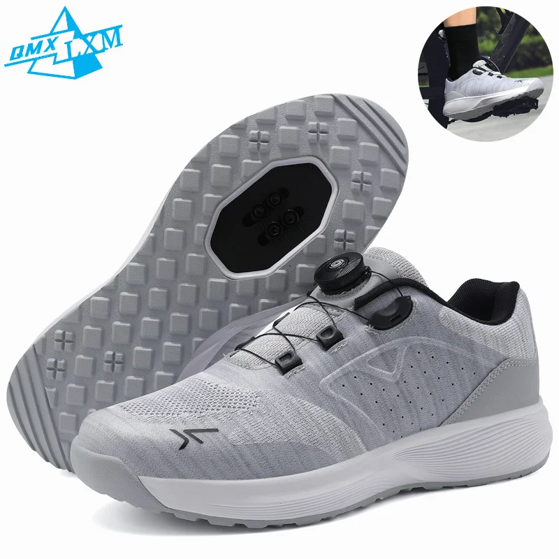 LiXingMing Mtb Cycling Sneakers Men New Mesh Breathable Lockable Bicycle Shoes Women Non-slip Leisure Hiking Dirt Bike Footwear