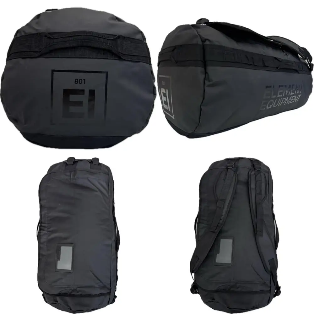 Medium TrailDuel Bag with Shoulder Straps, Waterproof, Black