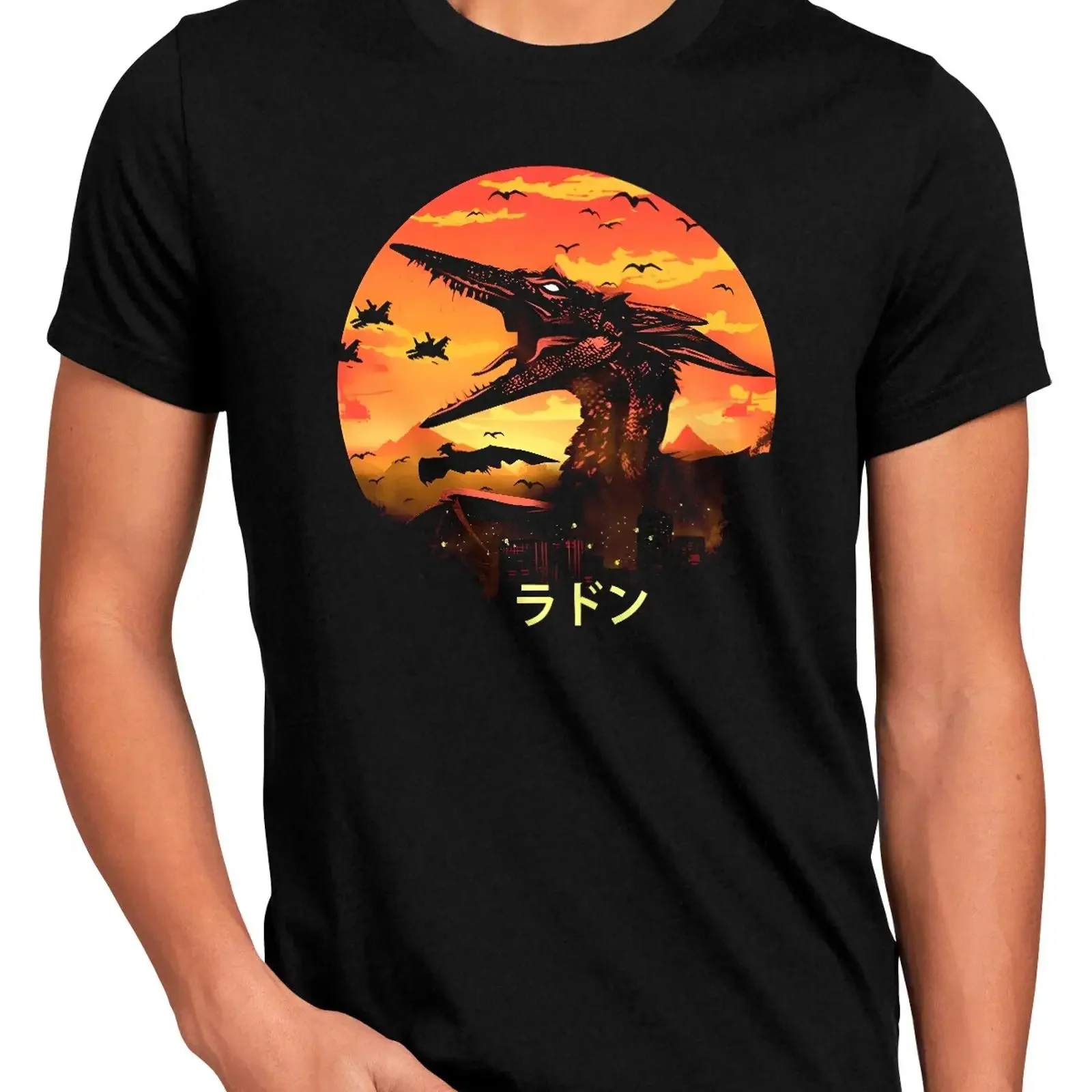 Rodan Fury Herren T Shirt japan monster radon tokio tokyo vintage Washed designer clothes Slightly Comfortable streetwear homme