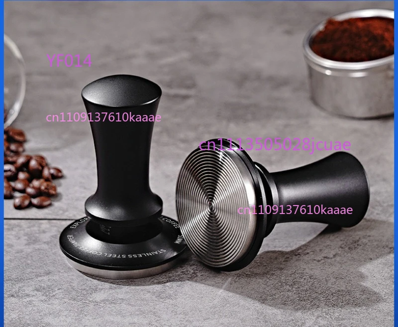 Solid Wood Constant Pressure Coffee Tamper, Adjustable 304 Stainless Steel Horizontal Coffee Powder Press