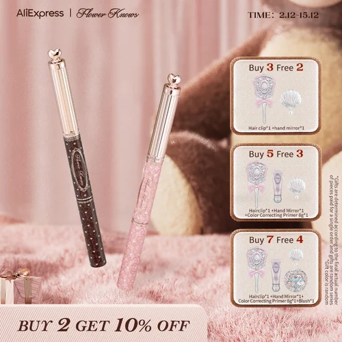 [NUEVO] Flower Knows The Sweetie Bear Collection Gel y lápiz para cejas de doble punta