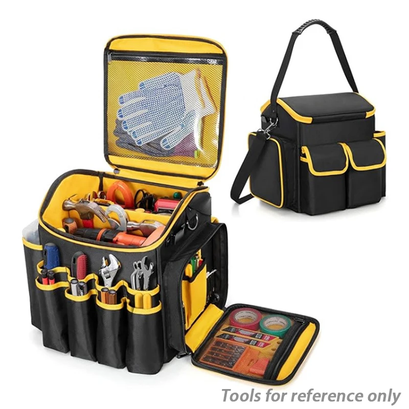 

Electrician Tool Bag Professional Portable Repair Kit Carpentry Reinforced Complete Toolkit Household Wear Resistant Oxford Bag