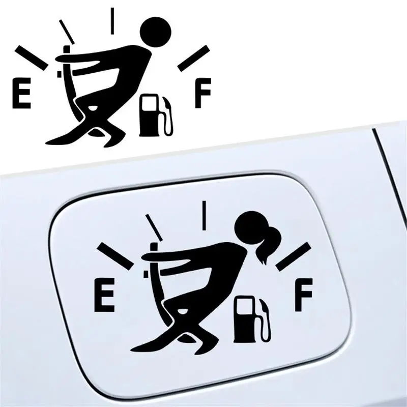 1 Sheet Funny High Fuel Consumption Car Sticker Creative Waterproof PVC Decal Stylish Auto Exterior Decor Car Accessory