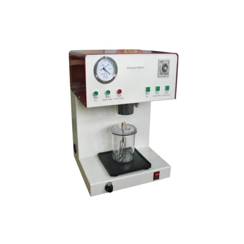 Teeth Whitening Dental Lab Equipment Plaster Vacuum Mixer Investment Mixing Machine Built-in Pump