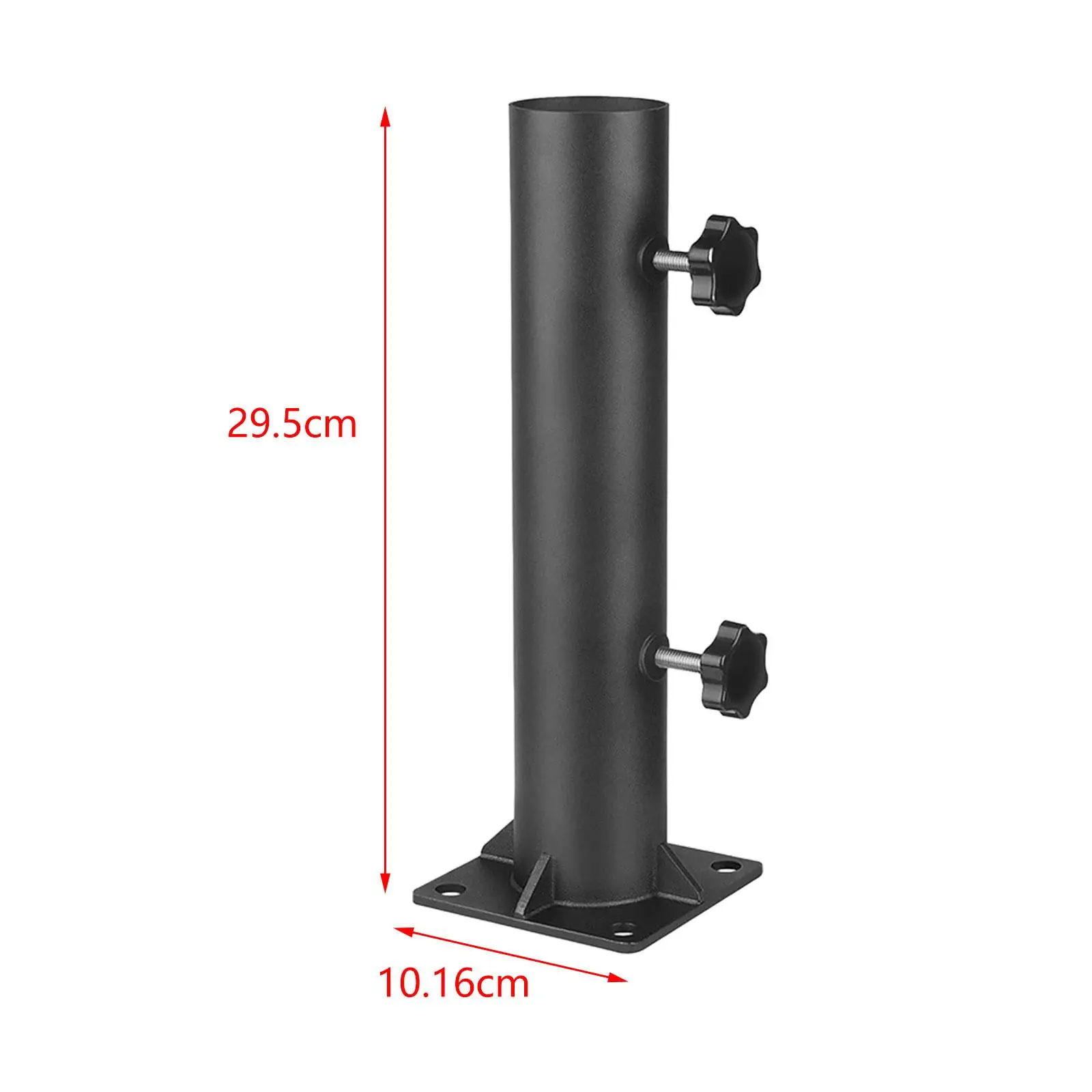 Patio Umbrella Stand Metal Flag Pole Holder Parasol Holder Umbrella Mount for Courtyard Yard Picnic Tables Pontoons Dock