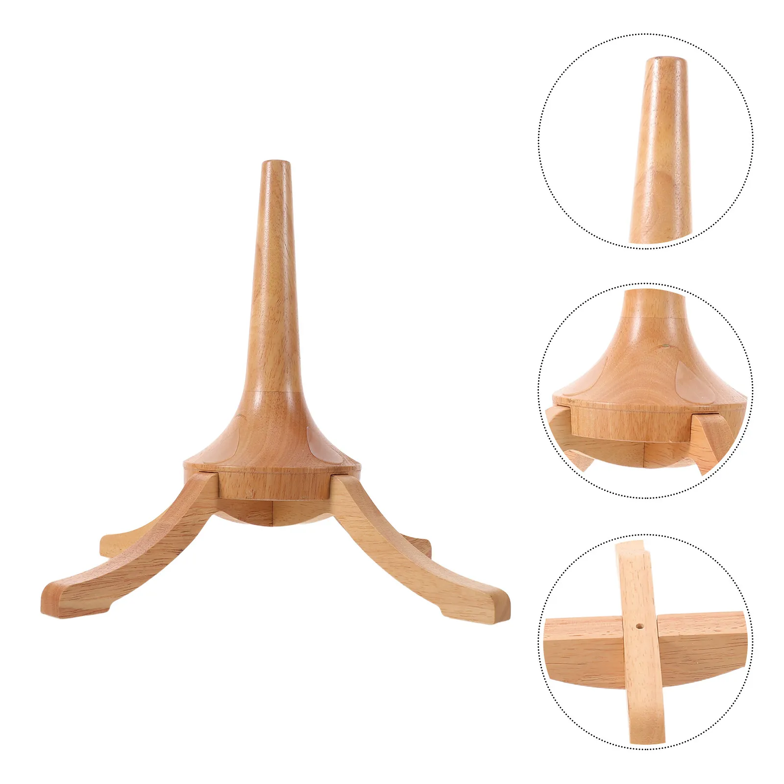 

Деревянная разборная подставка для трубы на 4 ножках, вертикальная, нескользящая, для корнета, держатель для инструмента, для музыкальной студии, для практики и демонстрации