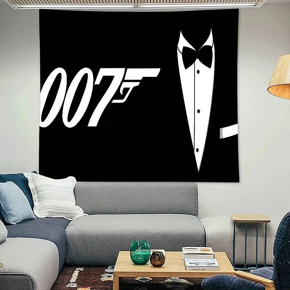 حار موضة فيلم J-James B-Bond 007 نسيج الديكور غرفة نوم عنبر خلفية القماش عطلة المنزل حفلة غرفة المعيشة نادي