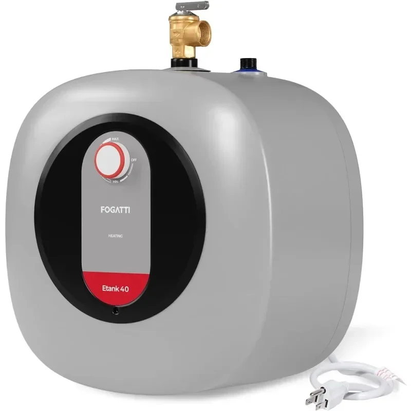 FOGATTI Electric Mini Tank Water Heater, 4.0 Gallon Point of Use Instant Hot Water Heater 120V 1440W, Under Sink