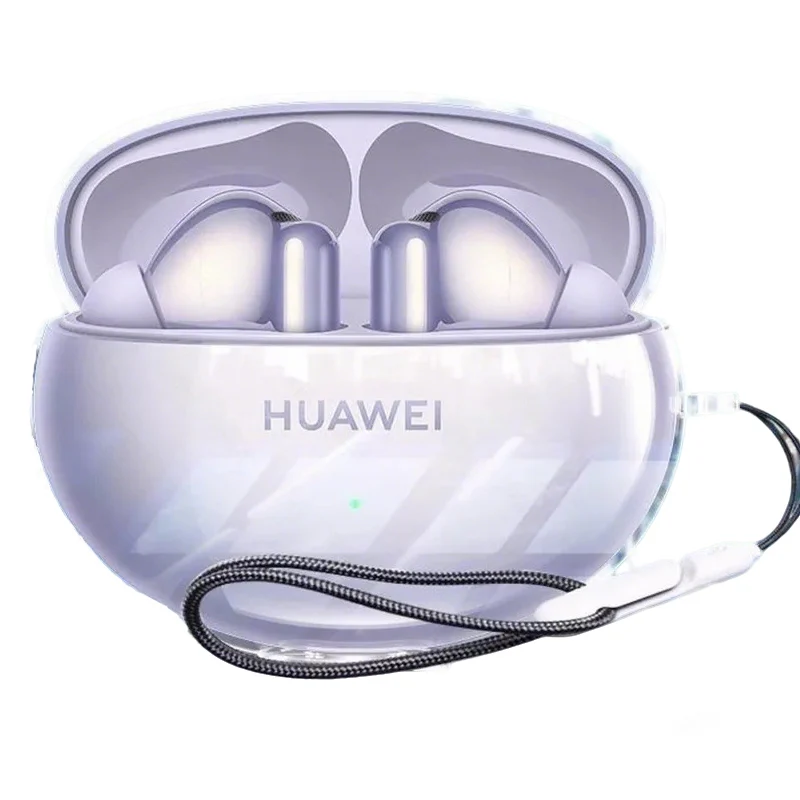 Für Huawei FreeBuds 6 5 Bluetooth-Kopfhörerhülle für FreeBuds 6i/5i Transparente Anti-Drop-Schutzhülle aus weichem Material