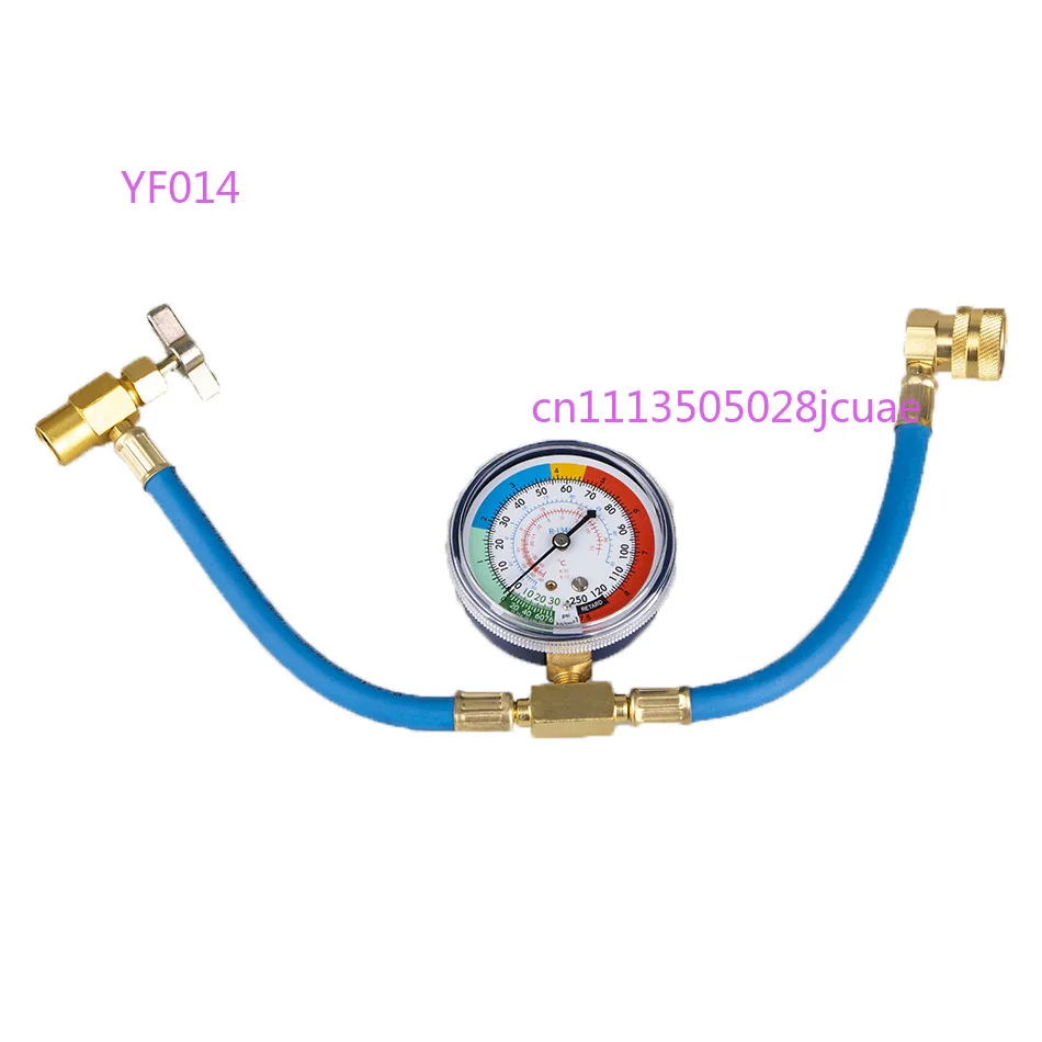 JF011B R134a Car Air Conditioning Fluoridation Hose Asian Version M14 Thread Refrigerant Detection Charging Tube