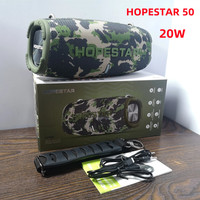HOPESTAR H50 outdoor portable wireless Bluetooth speaker 20W high-power subwoofer Mp3 player TWS/TF/AUX stereo Bluetooth speaker