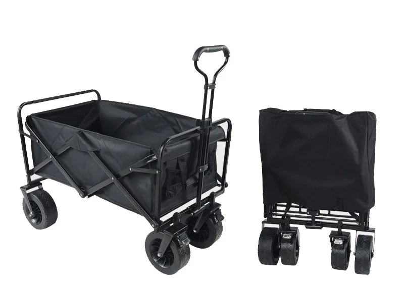 2024 Pull Trolley Collapsible Folding Outdoor Portable Heavy Large Capacity Wagon for Camping Reaction Equipment