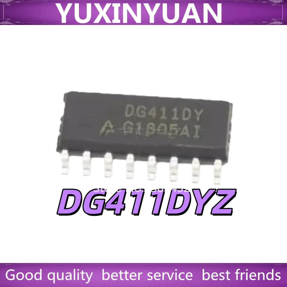 (10PCS) 100% New DG411DY DG411 DG411DYZ sop-16 Chipset