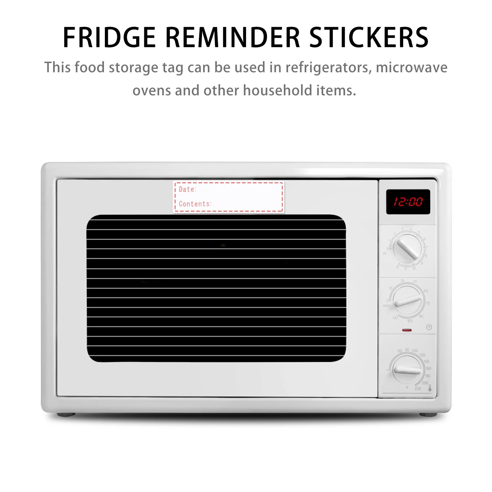 1 Roll Food Storage Labels Waterproof Cold Resistant Date Content Label For Jam Jars Preserving Containers Kitchen Stickers