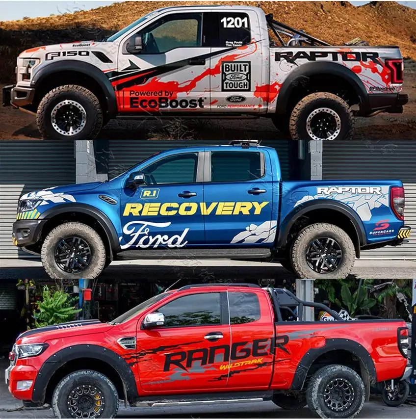 

Car sticker door accessories for Ford Raptor F150 car decoration sticker for Ford ranger pickup exterior detail sticker for DMX